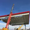 prefab steel structure gas station construction