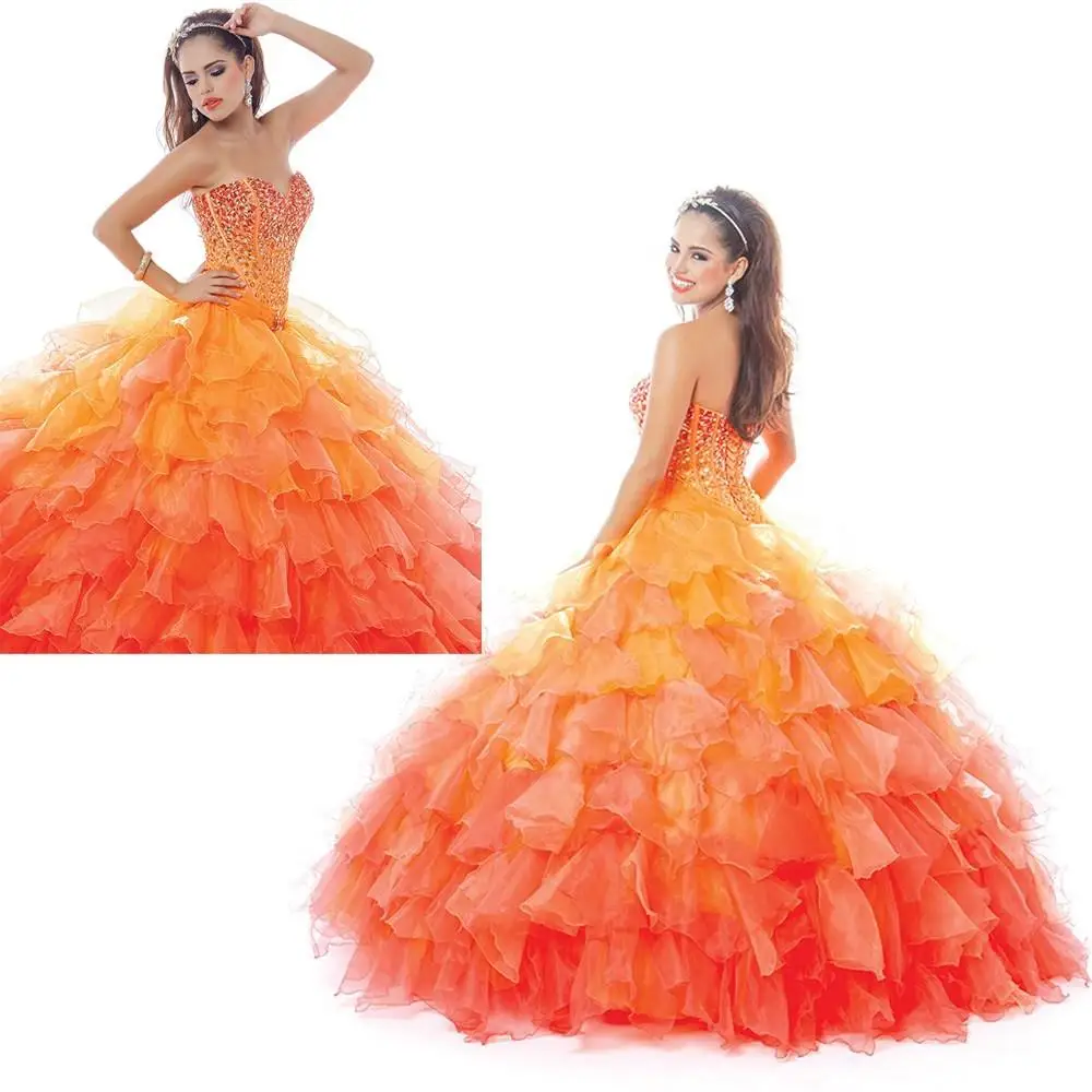 sweet 15 dresses yellow