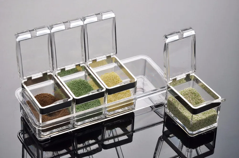 Cheap Price Table Sugar Salt Container Spice Plastic Salt Containers