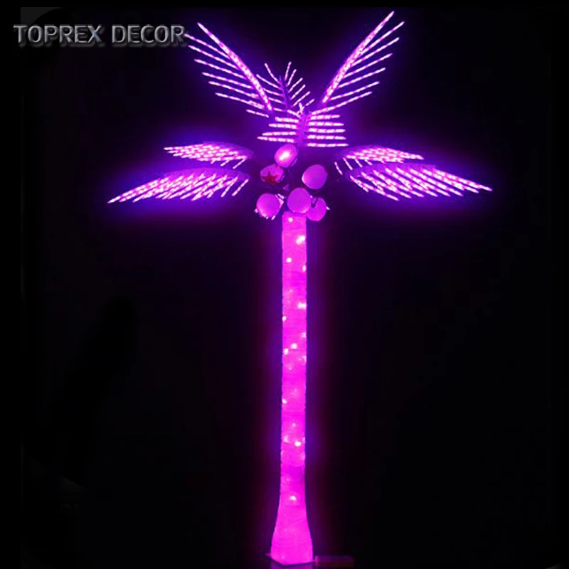 

LED decorative light artificial coconut palm tree, Green/white/blue/red, any color is ok