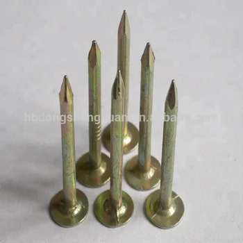 Flat Head Large Cap Copper Clout Nail For Wooden Roof Construction