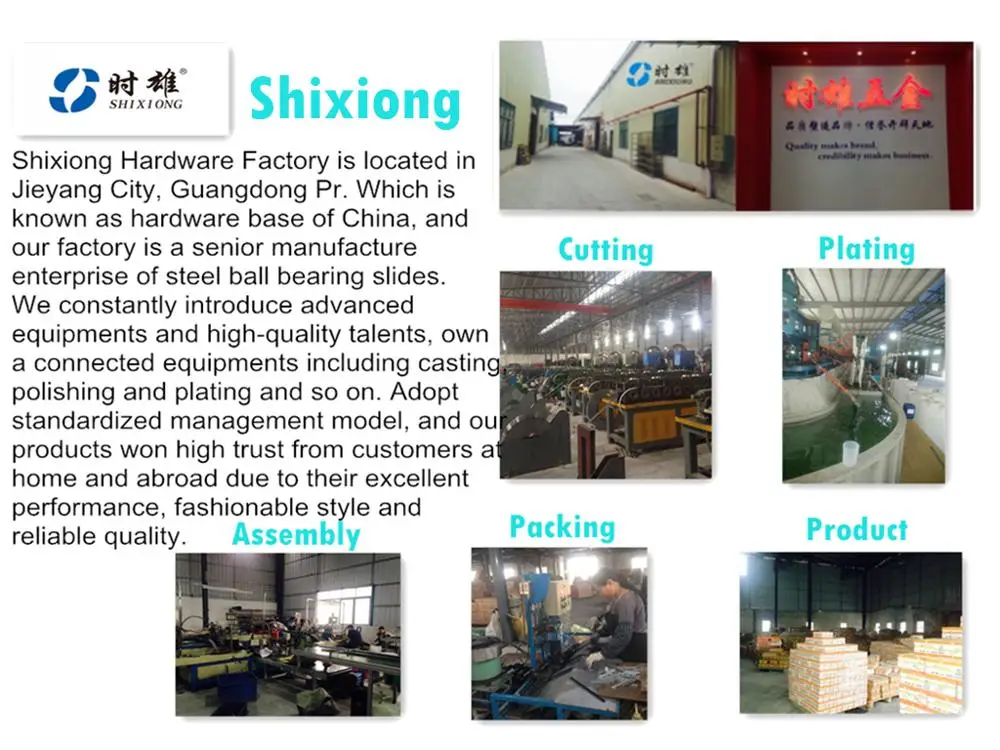 kitchen cabinet ball bearing drawer slide telescopic channel