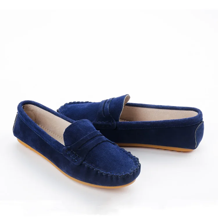 

Women Penny Loafers Driving Genuine Leather Moccasin Indoor Slippers Slip On Flats Boat Shoes US