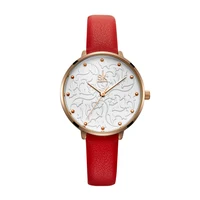 

Shengke Fashion Lady Watch Creative Pearl Dial Women Quartz Watch Female Wristwatch Leather Clock Reloj Mujer Relogio Feminino