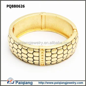 thick gold bangle bracelet