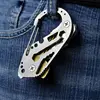 Carabiner Keychain with opener screwdriver ,amd10 EDC Stainless Steel Key Holder Multifunctional Keychain Carabiner Keychain