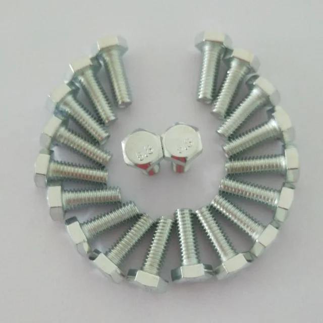 
High Tensile 8.8 Grade DIN931 DIN933 DIN934 black Steel Hex Bolts And Nuts 