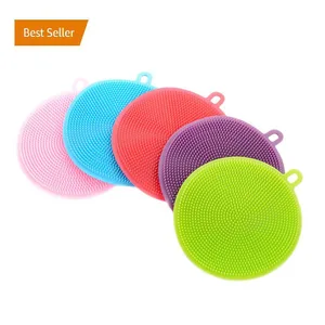 Image of Silicone Dish Sponge Washing Brush Scrubber Silicone sponge