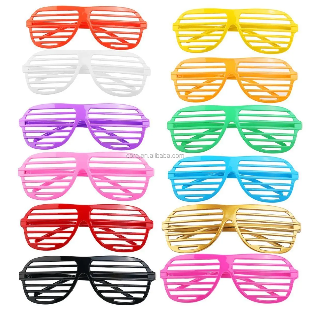 Glasses Fancy Dress Party Accessory Pink Metallic Jumbo Star Sunglasses