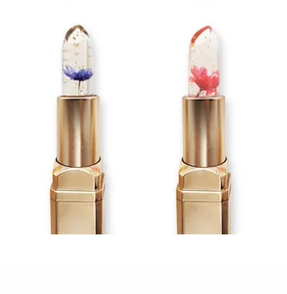 

Jelly Lipsticks Temperature Change Color Moisturizer Lip Balm Transparent Flower Jelly Lipstick