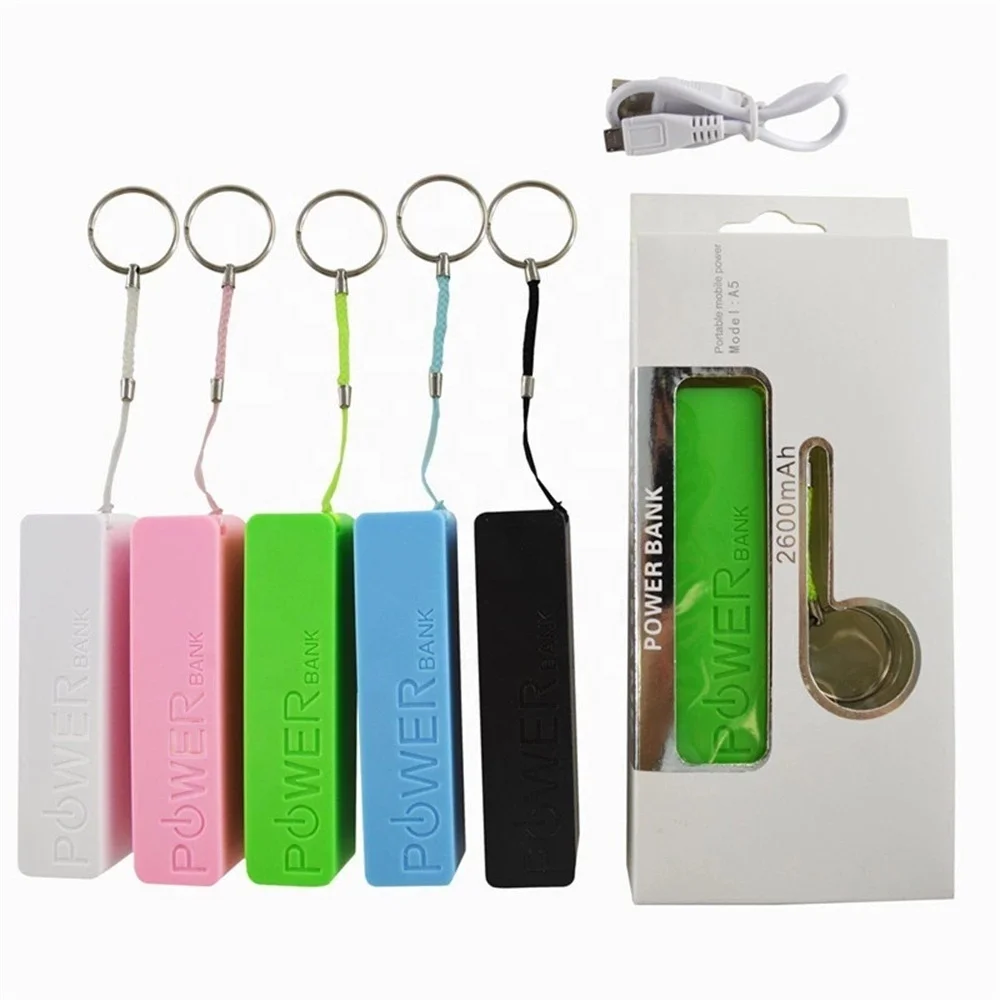 

Portable mini 2600mah phone Perfume 18650 battery Power Bank with charger cable
