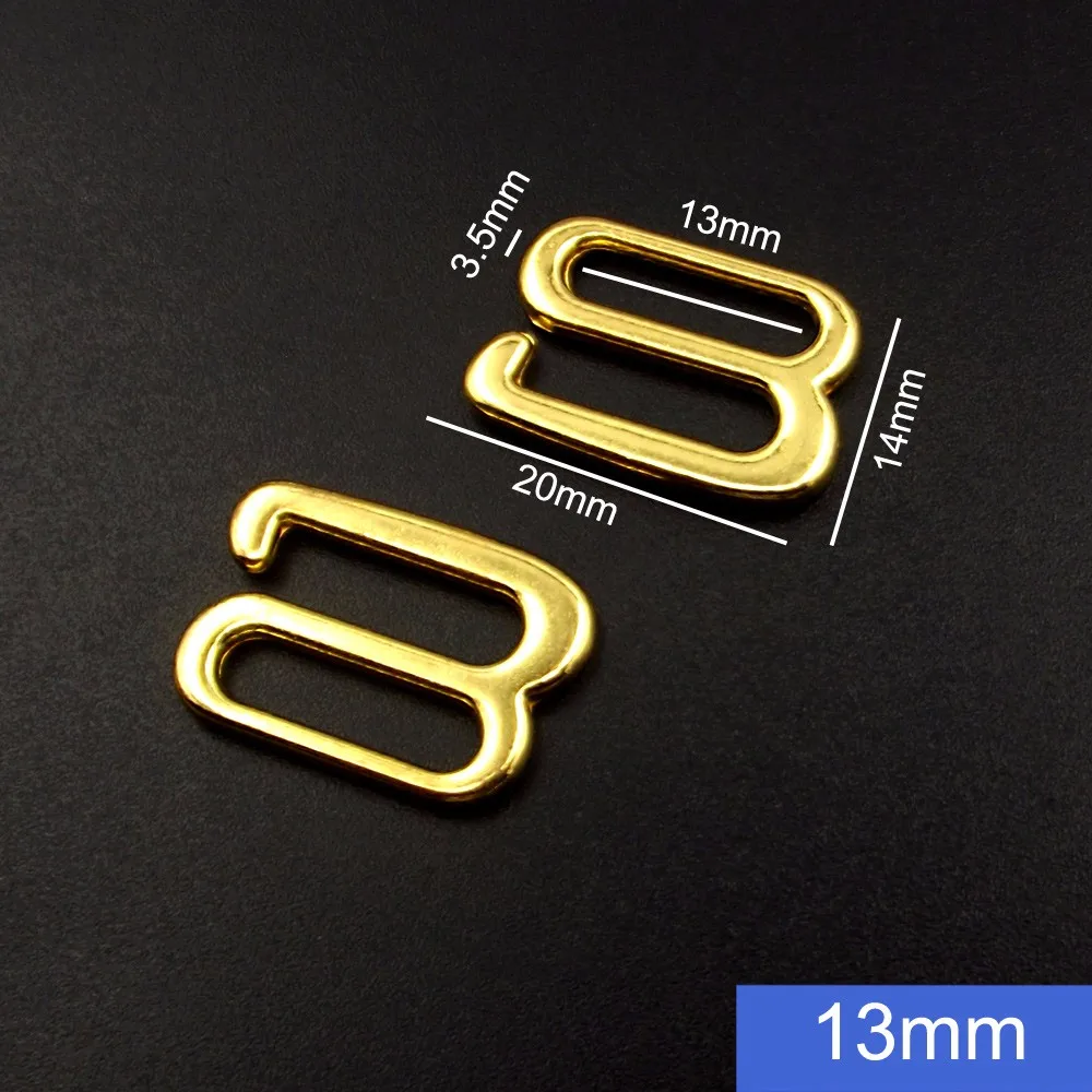 20mm Metal Buckles Bra Strap Adjustable Clips Swimwear Accessories