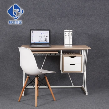 Hot Selling Wooden Office Counter Desk With Drawer Computer Table
