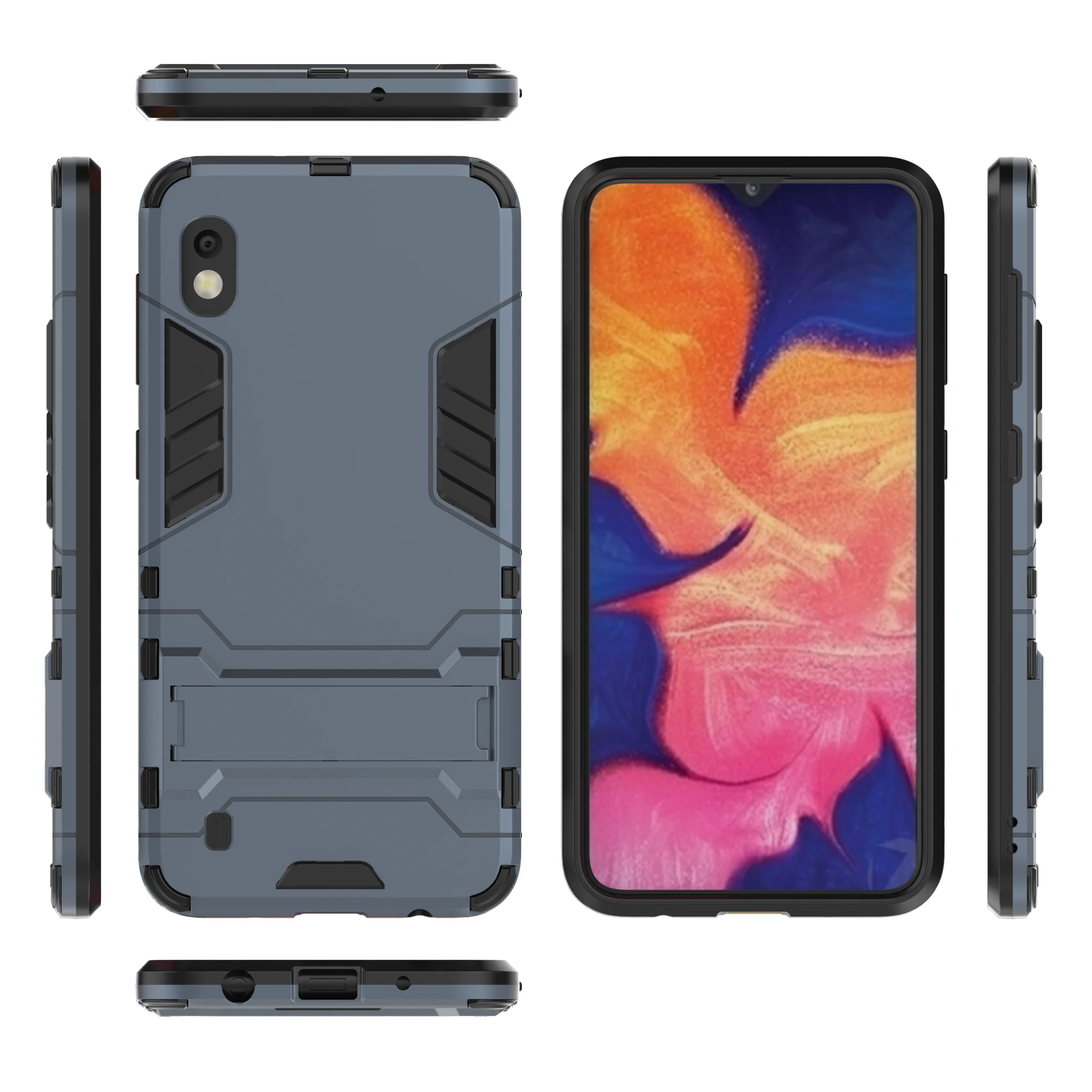 

Factory price Tpu pc kickstand phone case back cover for Samsung Galaxy A10 case