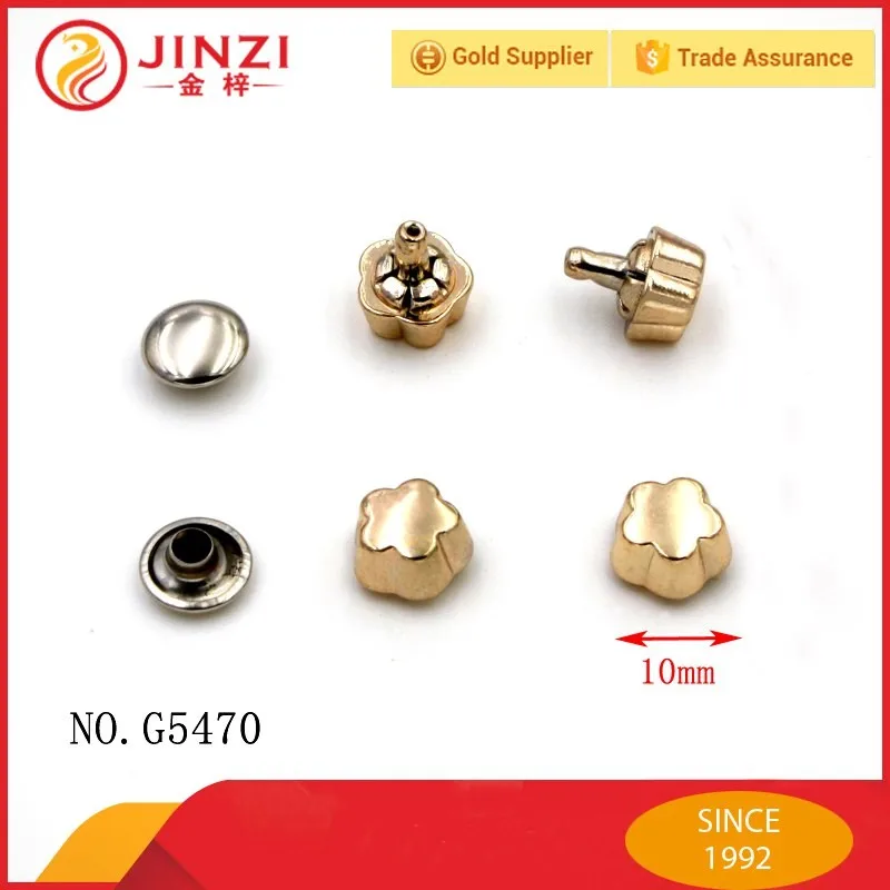 Decorative Customized Metal Brass Rosette Rivets For Leather Bags Buy