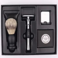 

Titan shaving set ,metal handle double edge safety razor with brush shaving kit shaving mens razor