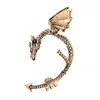 1Pcs Gothic Punk Dragon Shape Clip Earring Exaggerated Vintage Ear Cuff One Ear Clip On Earrings for Women