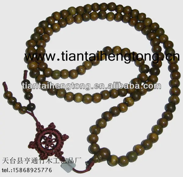 green sandalwood prayer beads