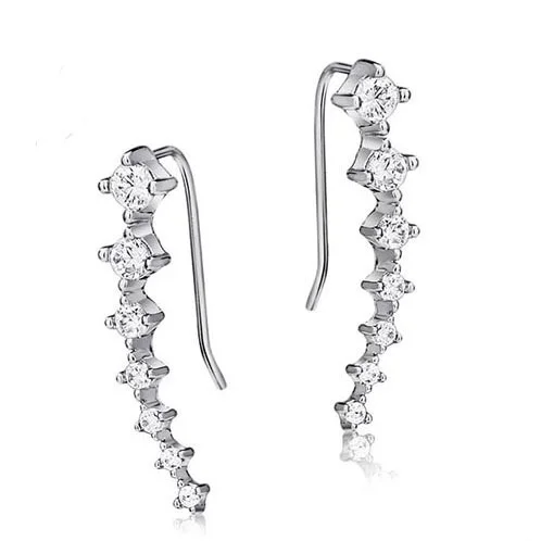 New Arrival Fashion Anti-allergic Shiny Crystal Stud Earrings