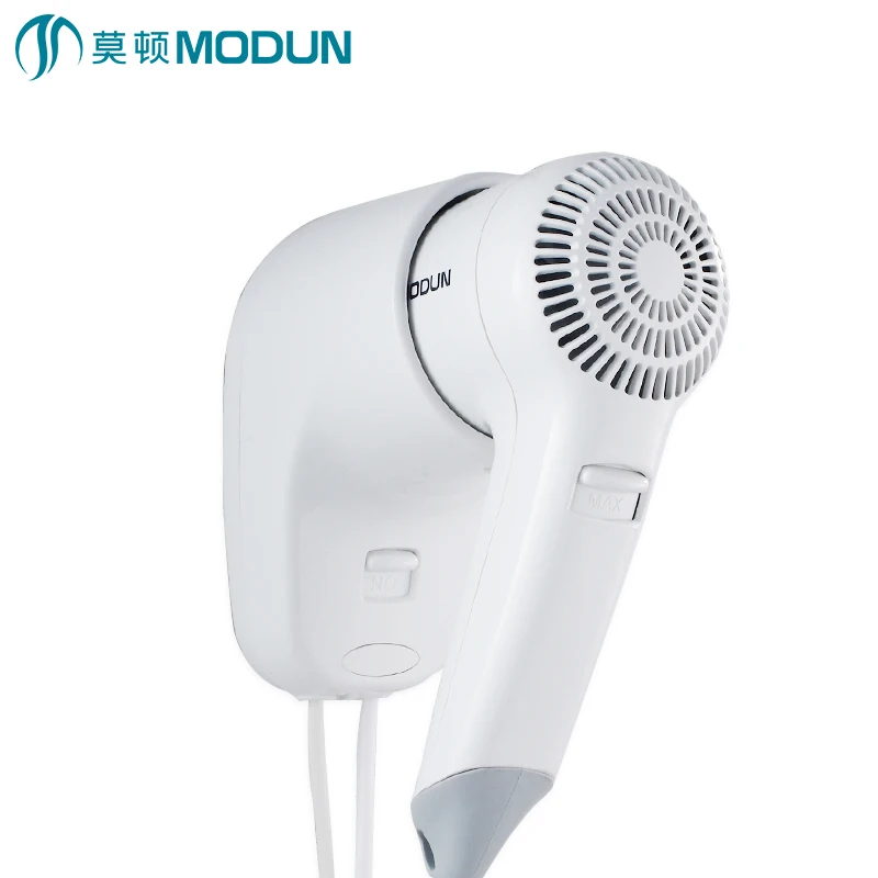 

MODUN Wall Mounted plastic hair Dryer hotel hair dryer for bathroom, White
