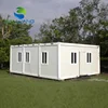 Expandable prefab shopping living container homes