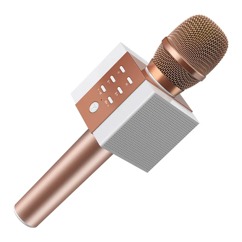 

return gifts for birthday tosing wireless microphone portable voice amplifier, Gold;grey;black