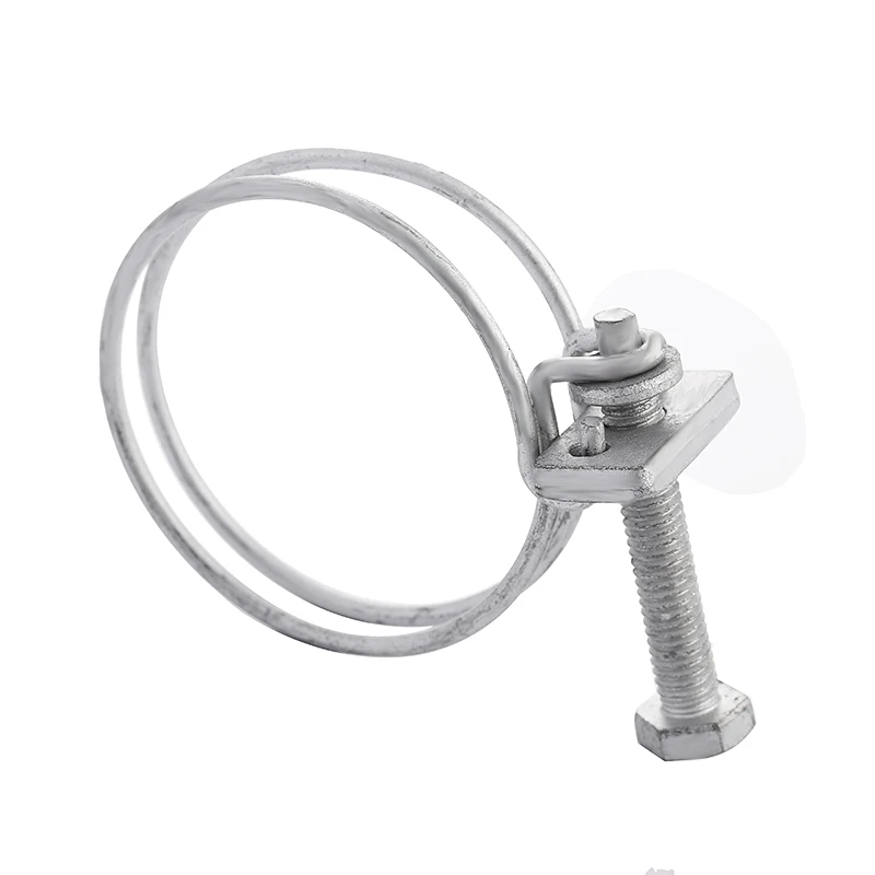 Double Wires Flexible Metal Spring Hose Clamp Manufacturers Adjustable