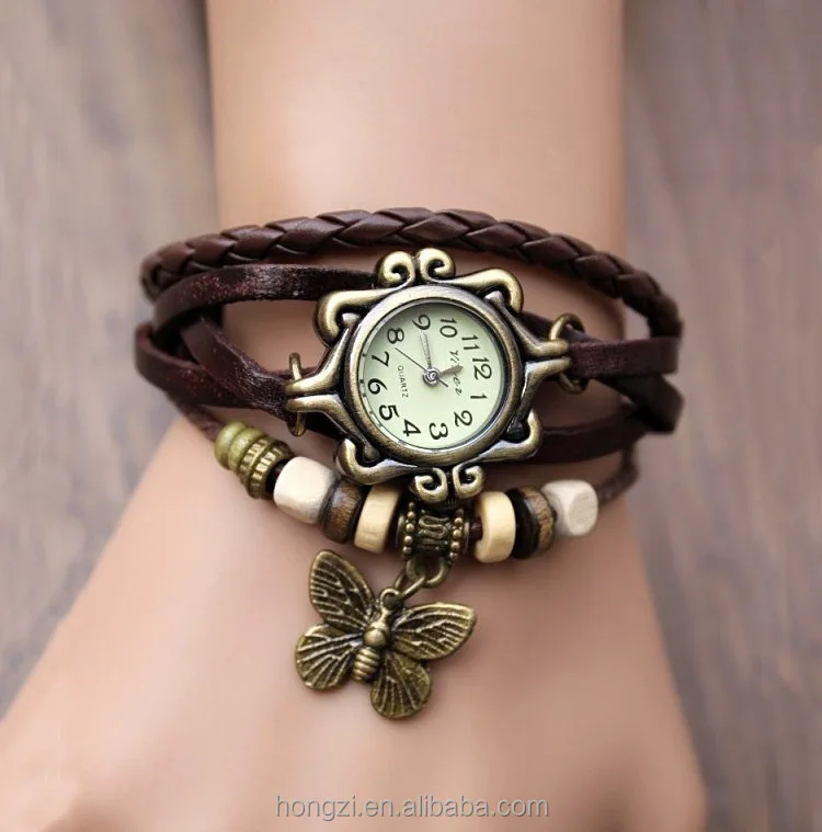 

Han edition authentic fashion student table Women tide restoring ancient ways bracelets table, female butterfly bracelet watches