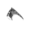 Kayi Obasi Flag Ottoman Ring men Stainless Steel Armor Long Vintage Weapon Rings Animal Ring Jewelry
