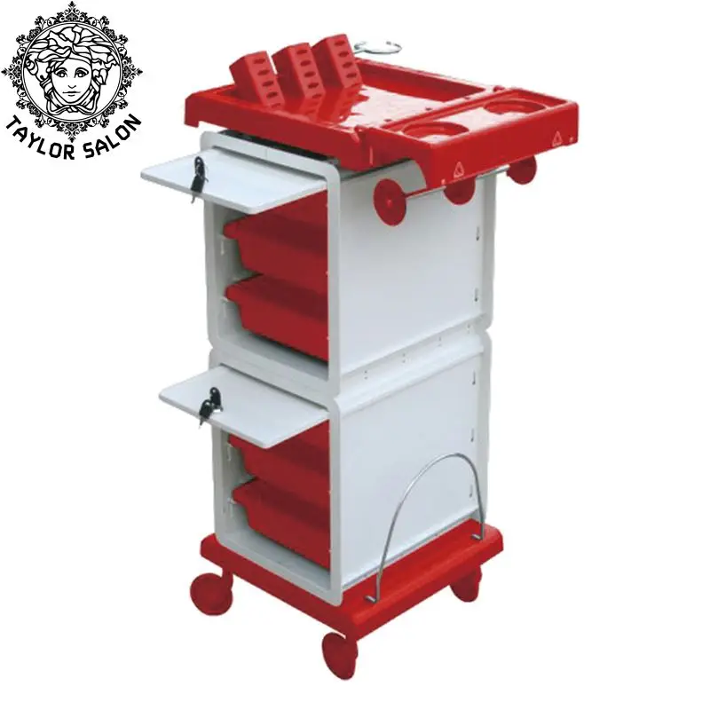 Professional beauty salon drawer trolley cart salon trolley for sell