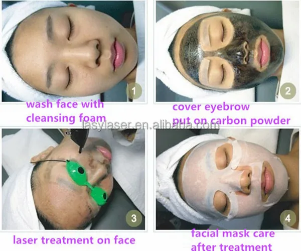 carbon face mask for laser / carbon laser peeling machine / carbon laser peel black doll