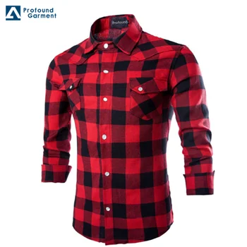 men's red designer shirt