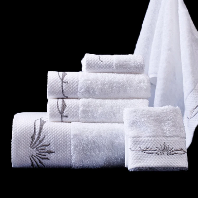 Bench Hotel Bath Towel Set With Embroidery Logo,Hilton Hotel Cotton