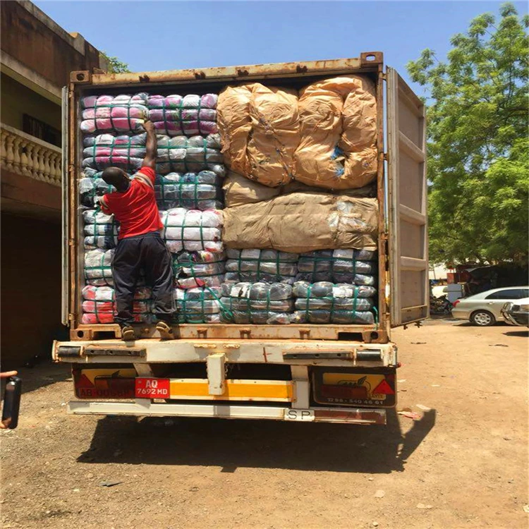 

second hand wholesale mixed used clothes in bale to Africa, Mix color used clothing