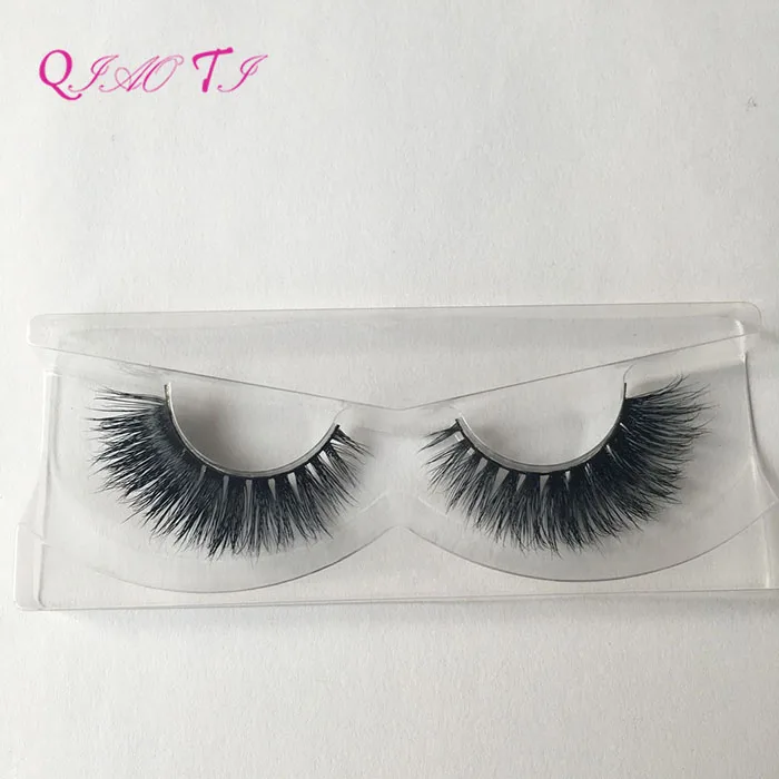 

3D Real Mink Fur Eye Lashes Private Label Invisible Mink Eyelashes, Natural black
