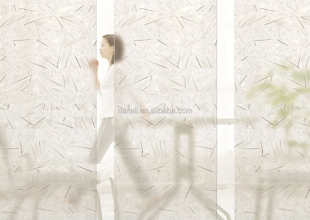 Interior Acrylic Laminated Natural Textile Transparent Plastic Doors