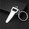 Saw Tools Key Ring Alloy Key Holder Keychain Wholesale Metal Flat Saws Sports Trinket Keychains
