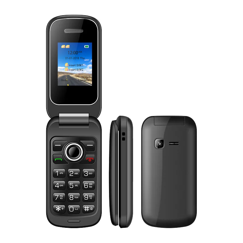 Old Man Flip Mobile Phone Gsm Senior Big Push Button Flip Phone