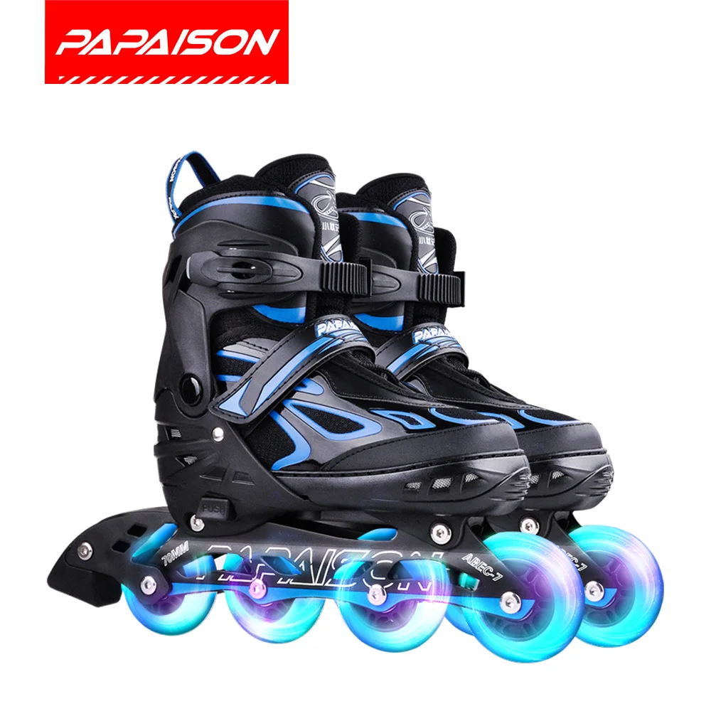 

Cheap price children flashing roller skate with led lights, Blue, grey, red, pink