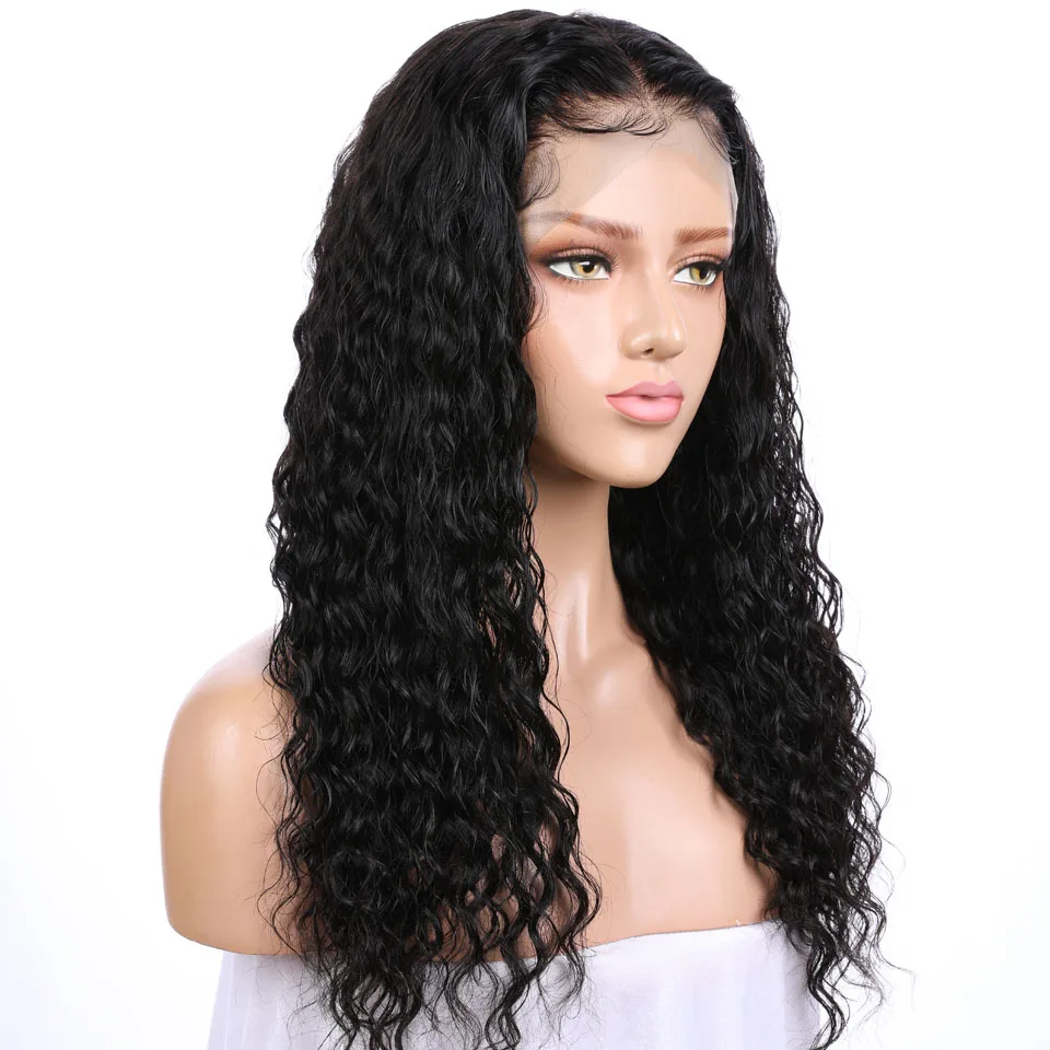 

Brazilian Water Wave Human Hair Lace Front Wig For Black Women,100% Virgin Wig Human Hair Water Wave Wigs Human Hair Lace Front