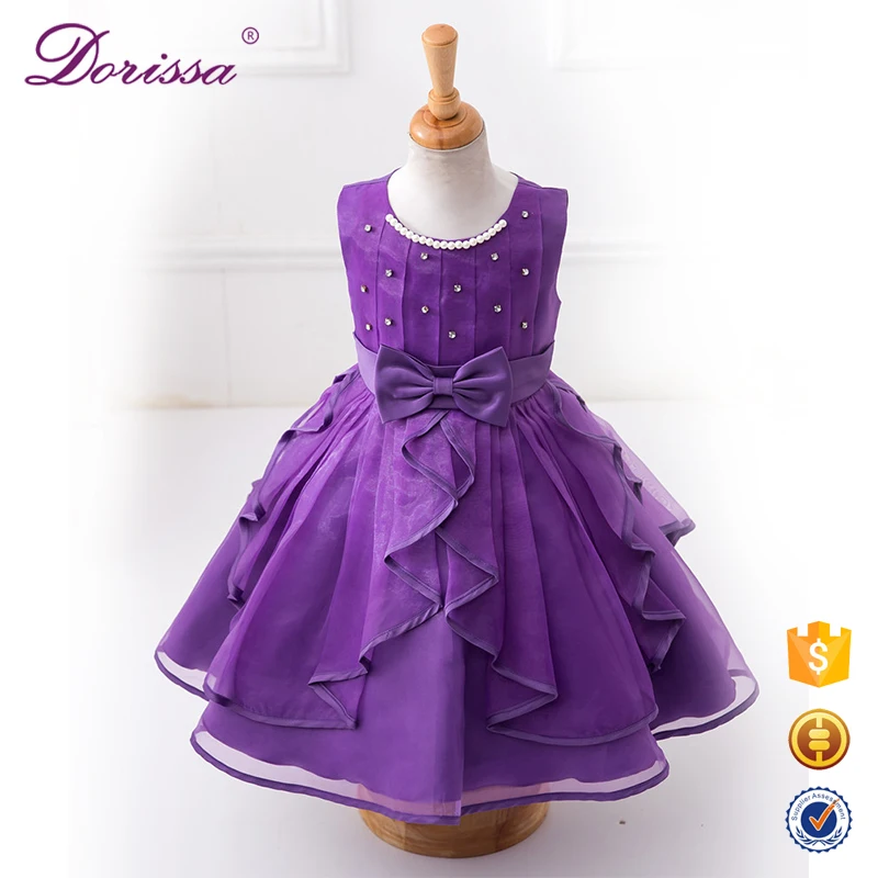 Frock Design For Baby Girl Lace Wedding Dresses With Bow Back Lace