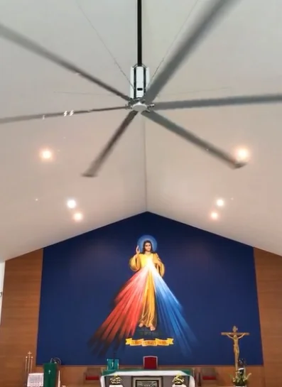 
HVLS 18Ft industrial ventilation giant workshop cooling ceiling fan 