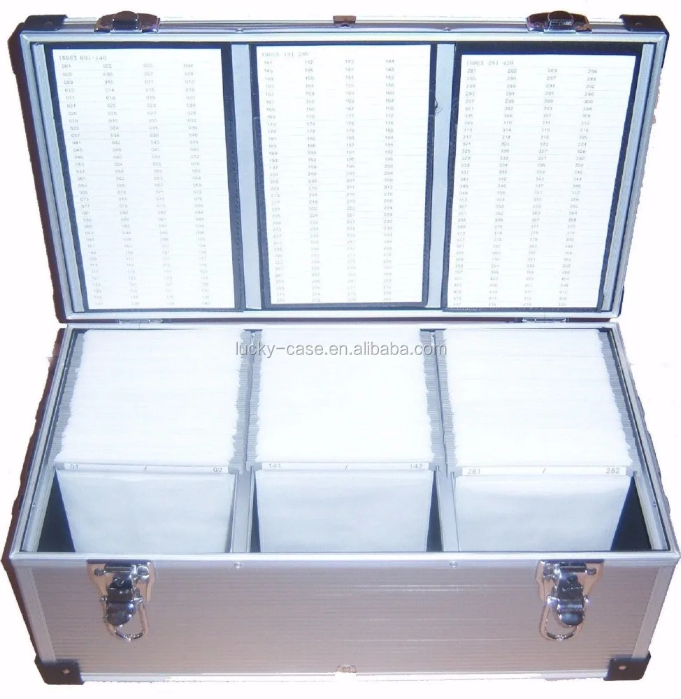 DJ Aluminium CD DVD Blu Ray Disc Storage Flight Carry Case Box