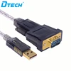 DB9 female to DB25 male 1Mbps Black USB to RS232 Convertor cable 1.8m