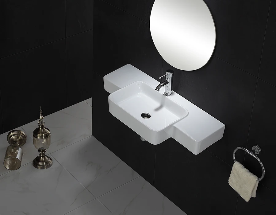 Hy457 Big Size Ceramic Face Wash Basin Sanitary Ware Wholesale Price