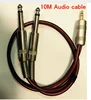 One-to-Two Audio cable 3.5 turn double 6.5 connector wire computer sound console cables/Pure copper aux