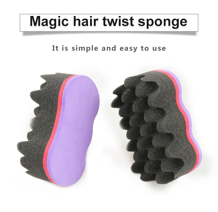 Hot Sale Foam Magic Barber Hair Curl Sponge Dread Lock Sponge Brush
