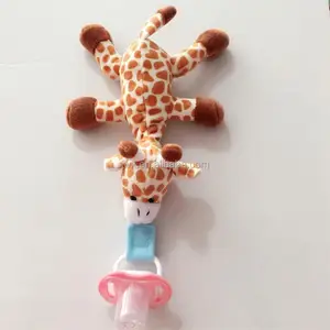 Hot Sell Plush Baby Giraffe Pacifier Custom Animal Pacifier