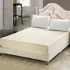 Queen size luxury plain hotel 300 thread count percale elastic cotton fitted sheet