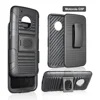 Swivel Locking Plastic belt clip Heavy Kickstand Carrying Armor Cases Cover for Motorola G5 plus